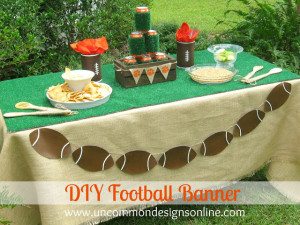 DIY Football Banner